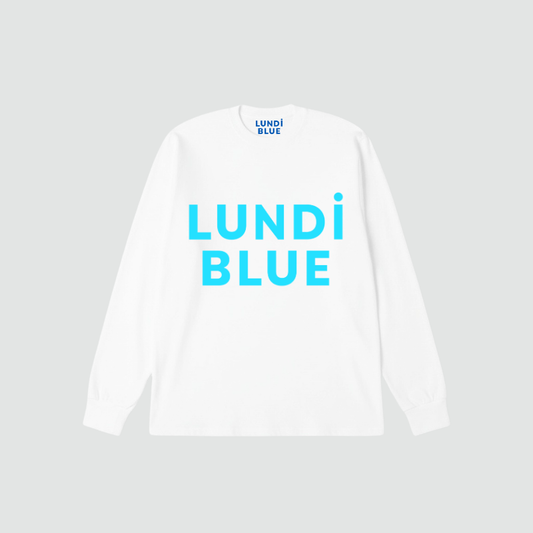 Lundi Blue Logo Premium Sweatshirt- Aqua