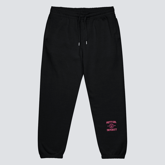 Pretty GIrl University Collection Left Lower Leg Logo Urban Sweatpants