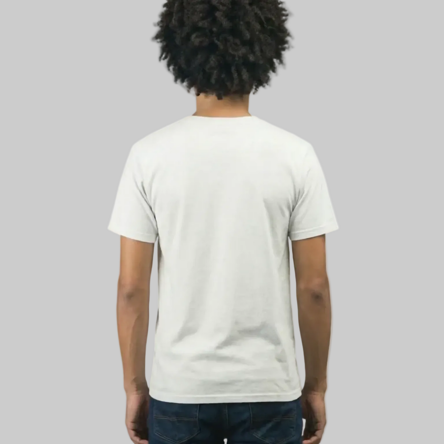 Lundi Blue Aqua Logo 240 GSM Heavy Faded Minus 100% Cotton Tee