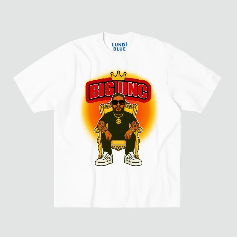 Big UNC Red Aura Heavyweight Oversized Tee