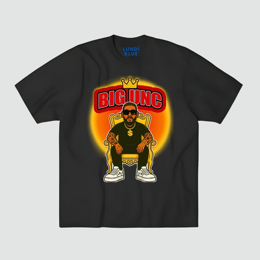 Big UNC Red Aura Heavyweight Oversized Tee