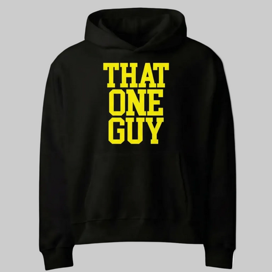 That One Guy 340 GSM Premium Airlume Cotton Heavyweight Hoodie-Yellow Edition