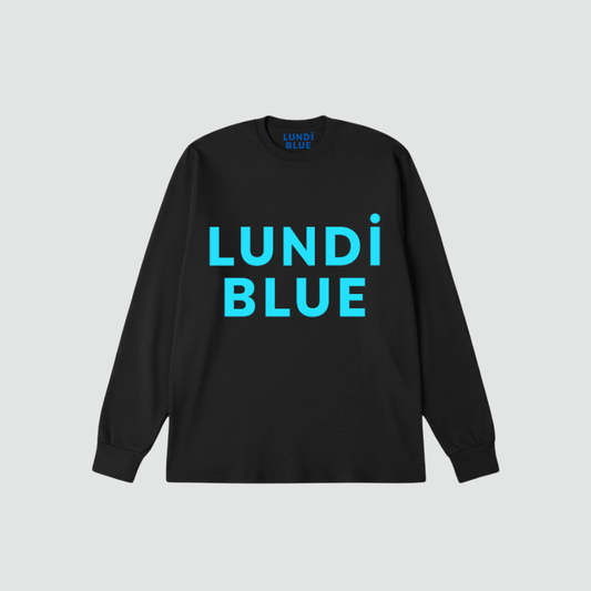 Lundi Blue Logo  Premium Sweatshirt- Aqua