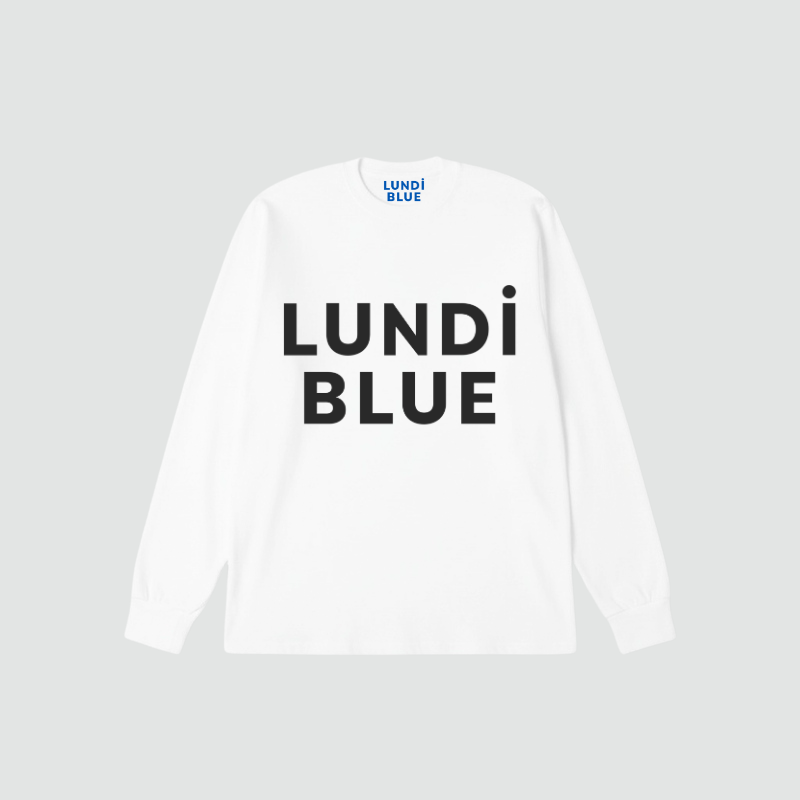 Lundi Blue Logo Premium Sweatshirt-Black