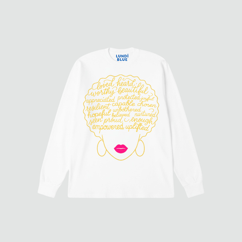 Afro Affirmations Premium Sweatshirt-Gold Collection