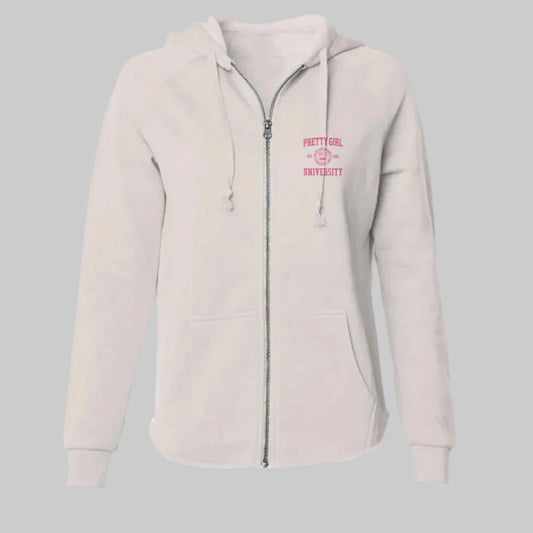 Womens Lightweight Wash Zip Hoodie