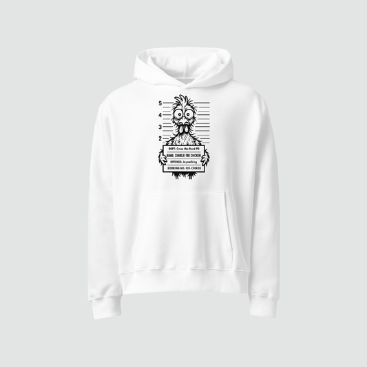 Charlie the Chicken Oversized Heavyweight Hoodie-Mugshot Edition