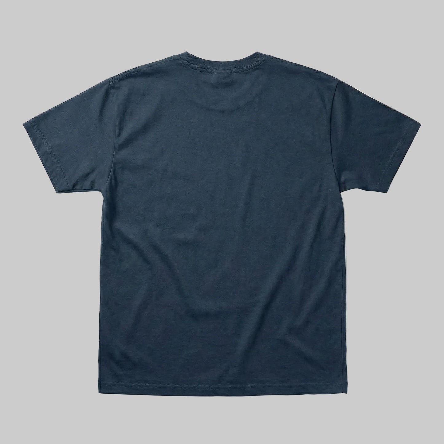 Lundi Blue White Logo 280 GSM Premium Cotton Heavyweight Boxy Tee