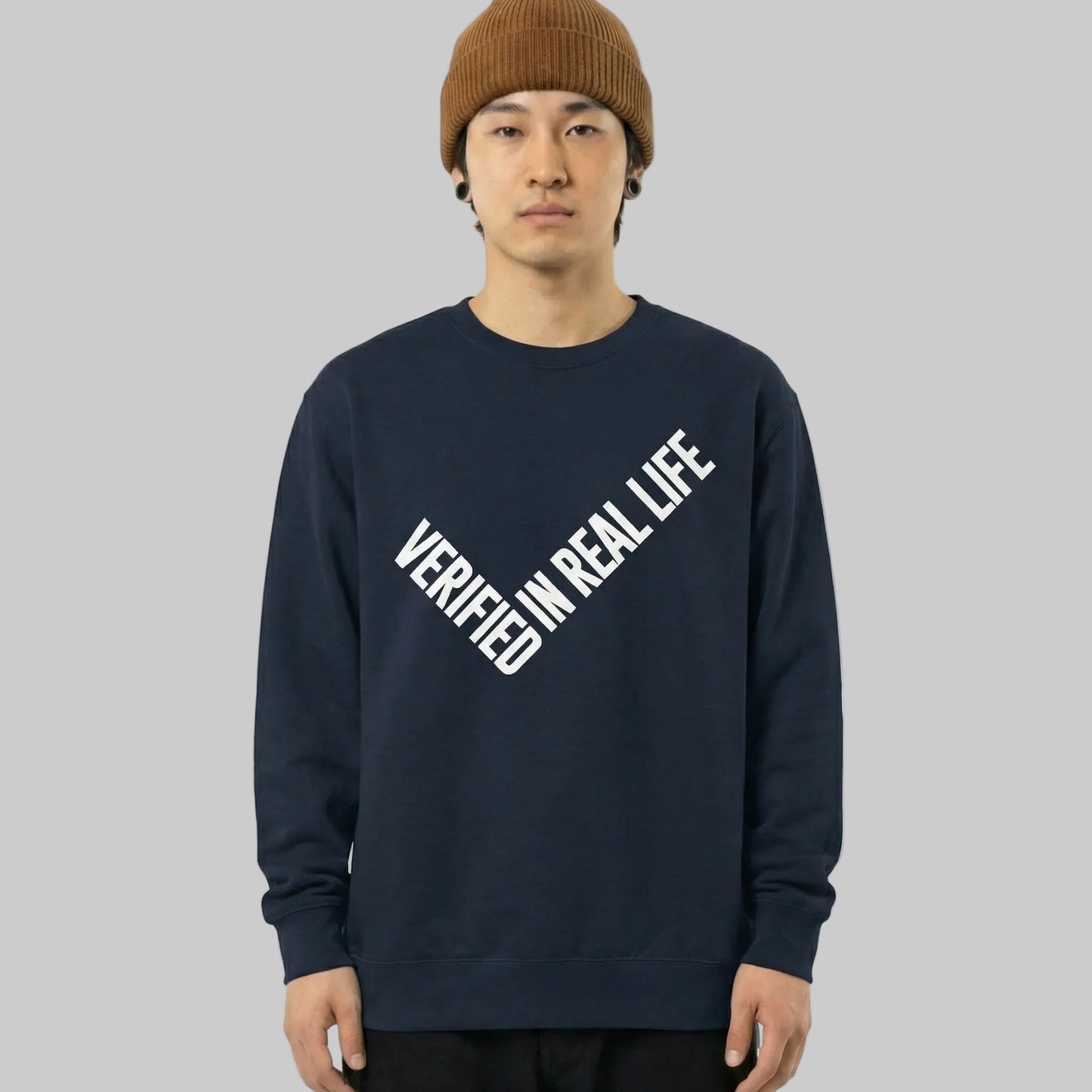 Verified In Real Life 288 GSM Premium 100% Cotton Face Sweatshirt
