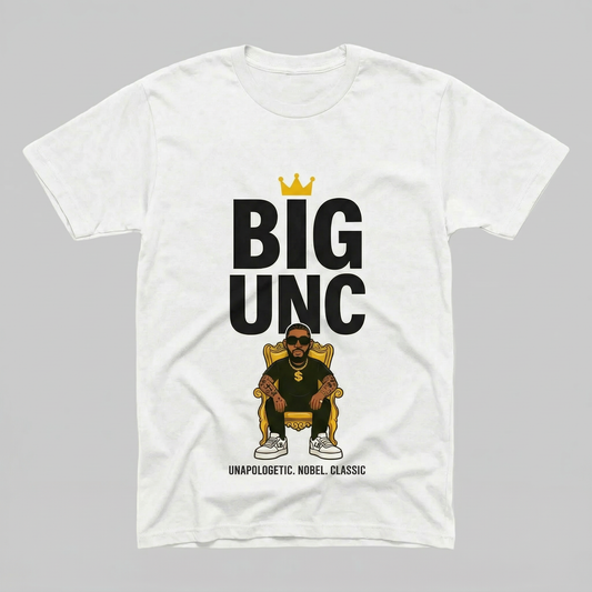 Big UNC Classic 280 GSM Premium Cotton  Heavyweight Boxy Tee