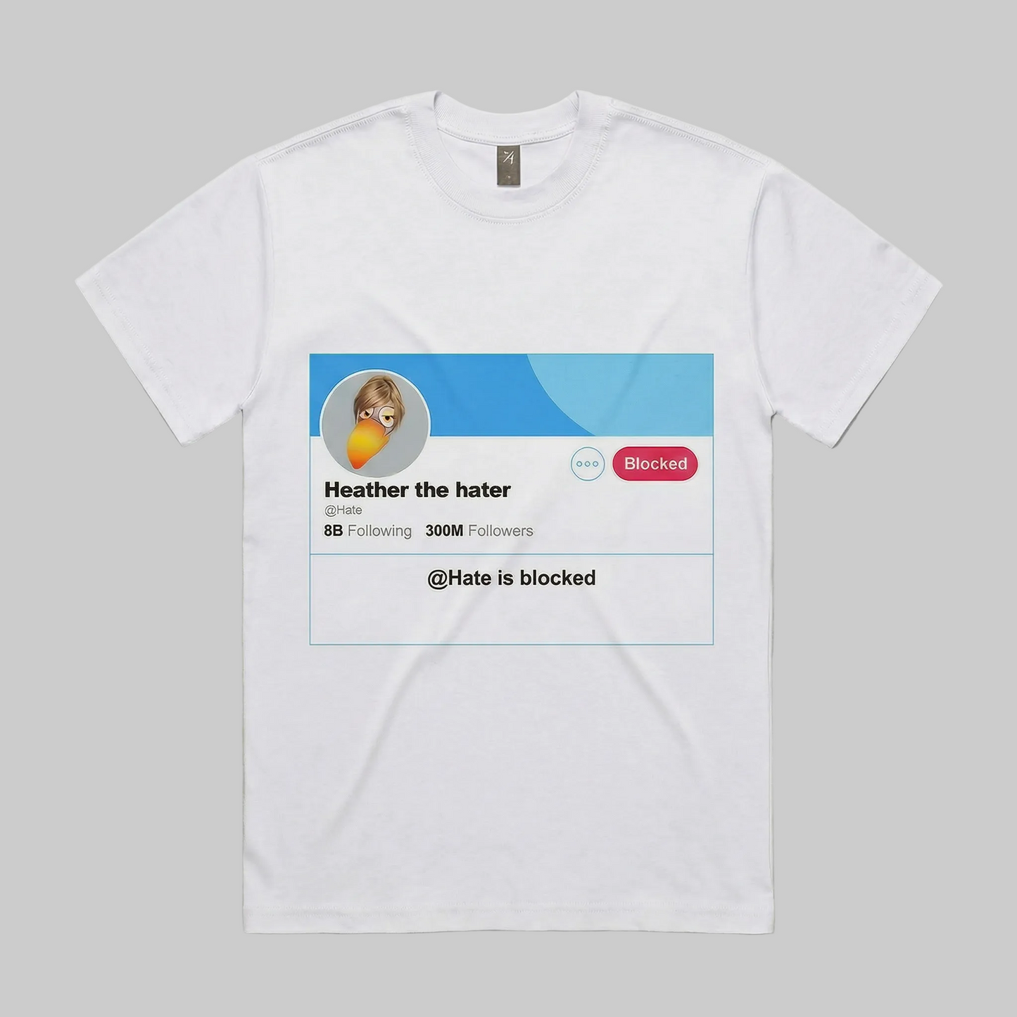 Heather the hater 280 GSM Premium Cotton Heavyweight Boxy Tee
