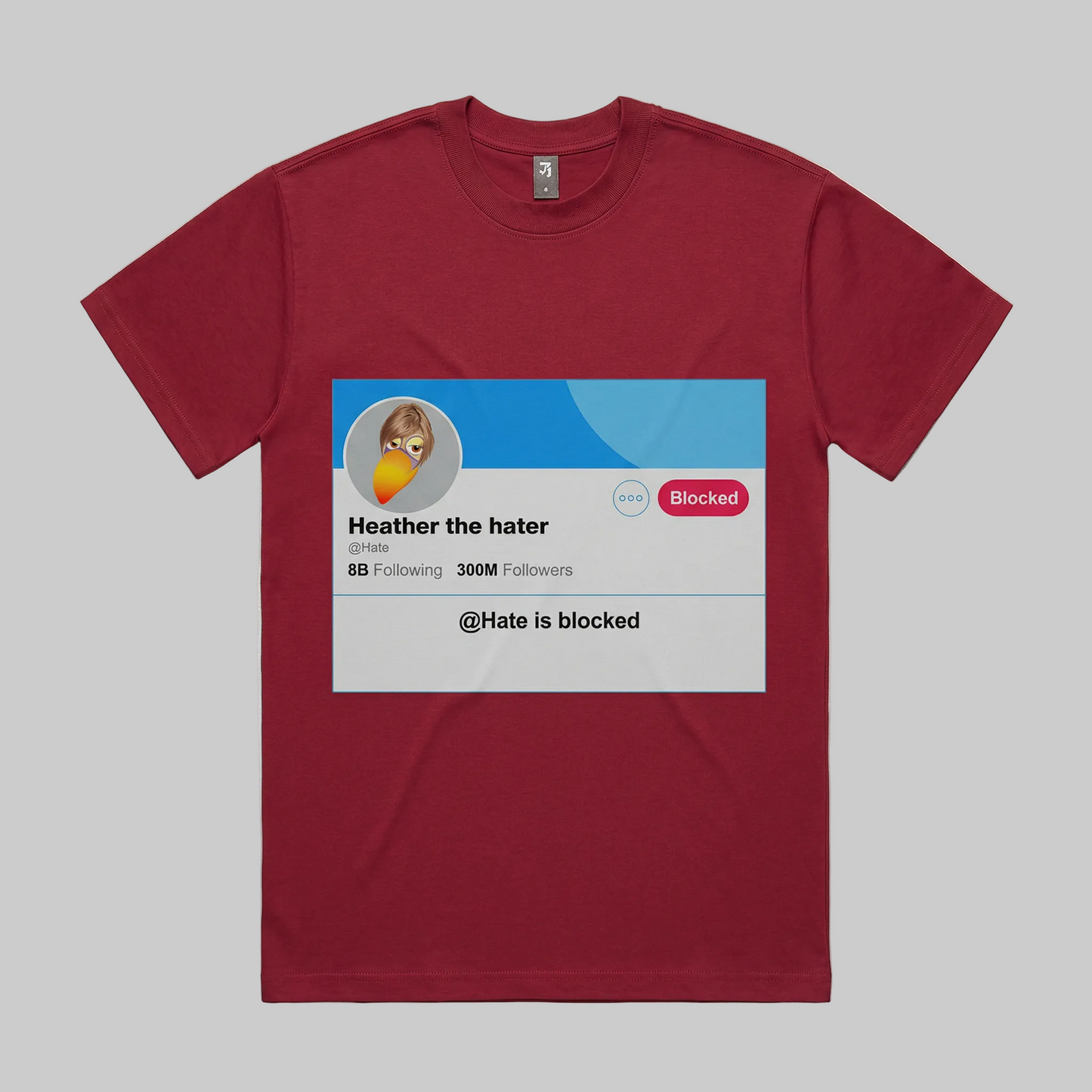 Heather the hater 280 GSM Premium Cotton Heavyweight Boxy Tee