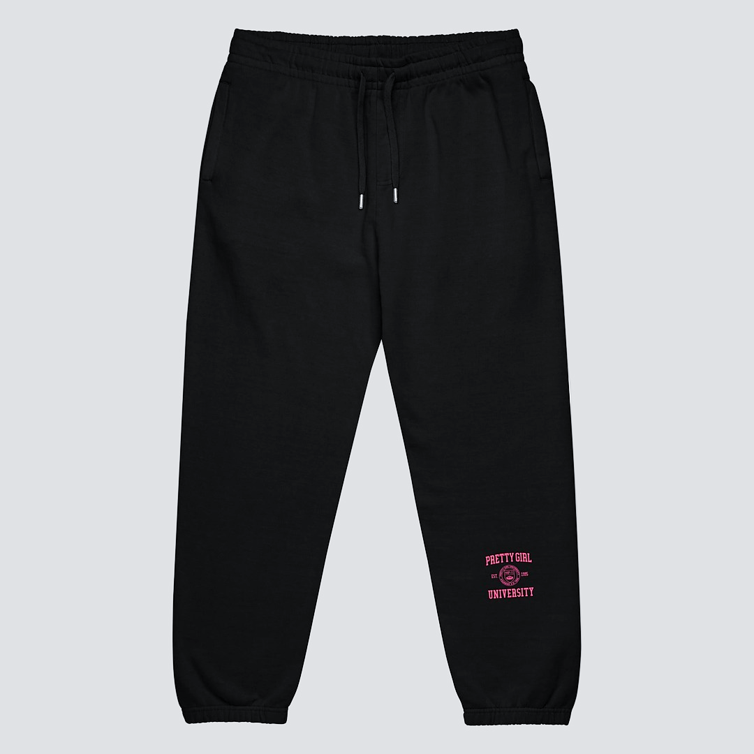 Pretty GIrl University Collection Left Lower Leg Logo Urban Sweatpants