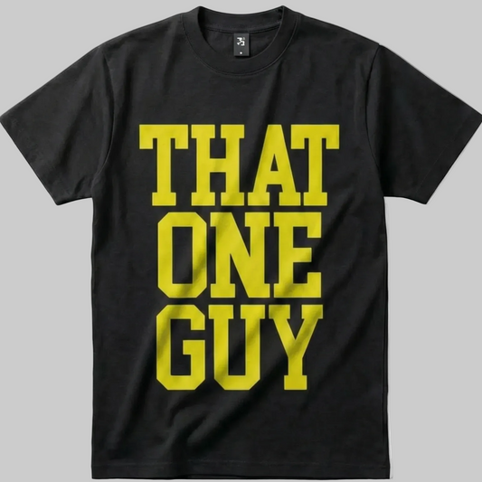 That One Guy 280 GSM Premium Cotton Heavyweight Boxy Tee-Yellow Edition