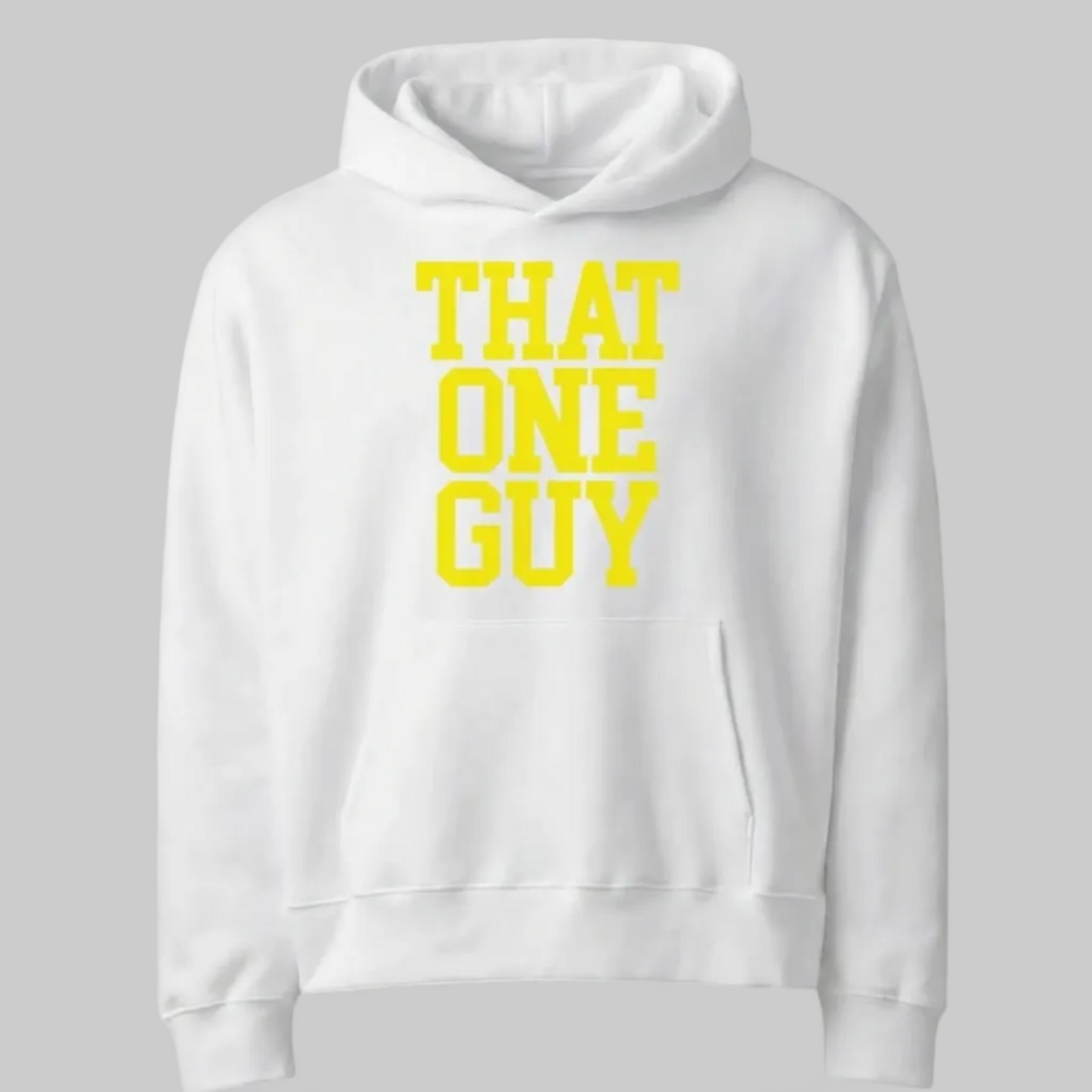That One Guy 340 GSM Premium Airlume Cotton Heavyweight Hoodie-Yellow Edition